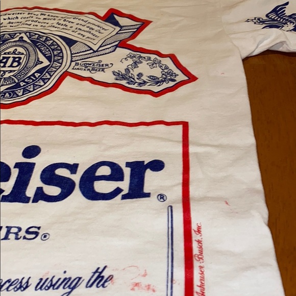 Vintage 1991 Budweiser  king of Beers T-shirt. L - Picture 7 of 8